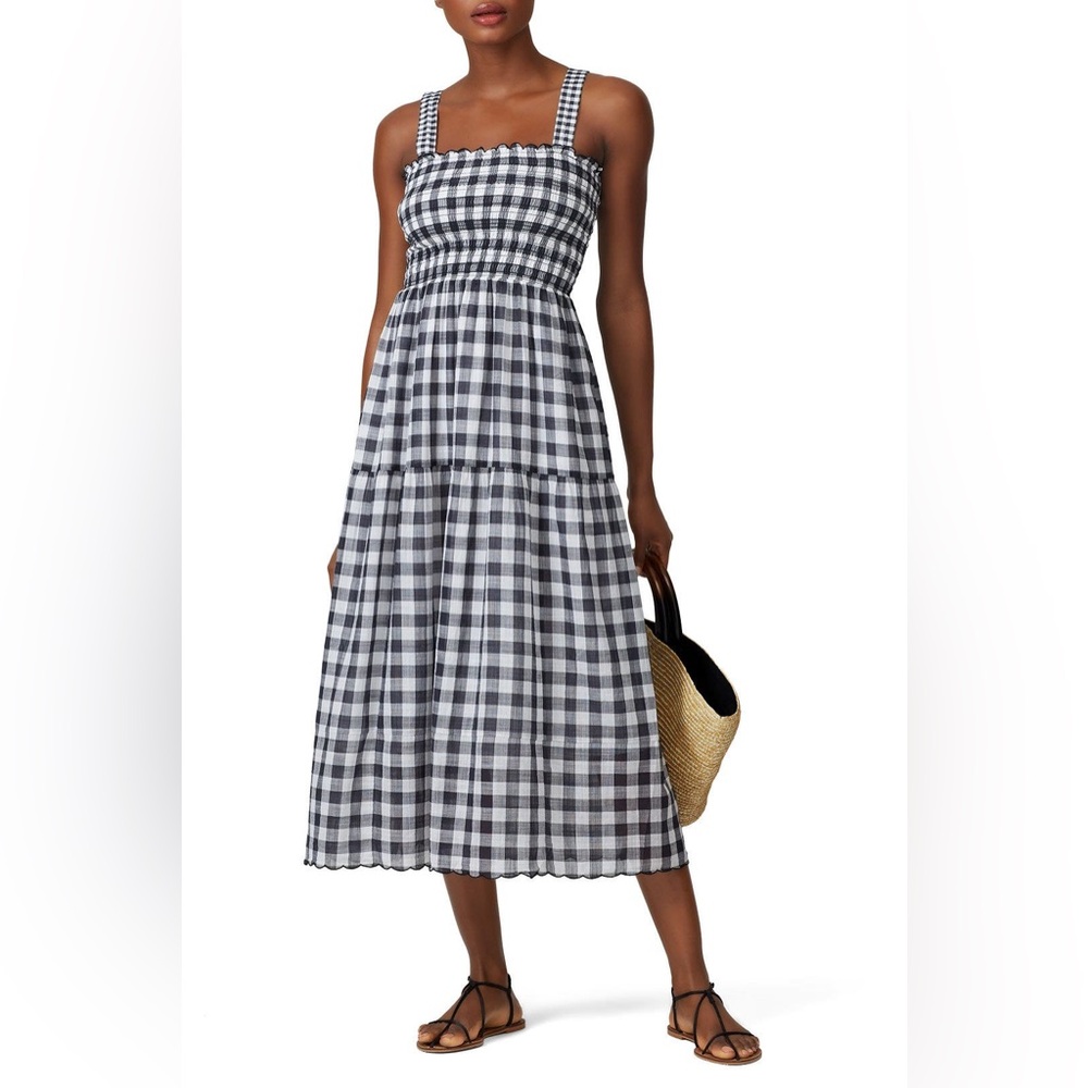 The GREAT Scallop Gingham Clover Dress XS